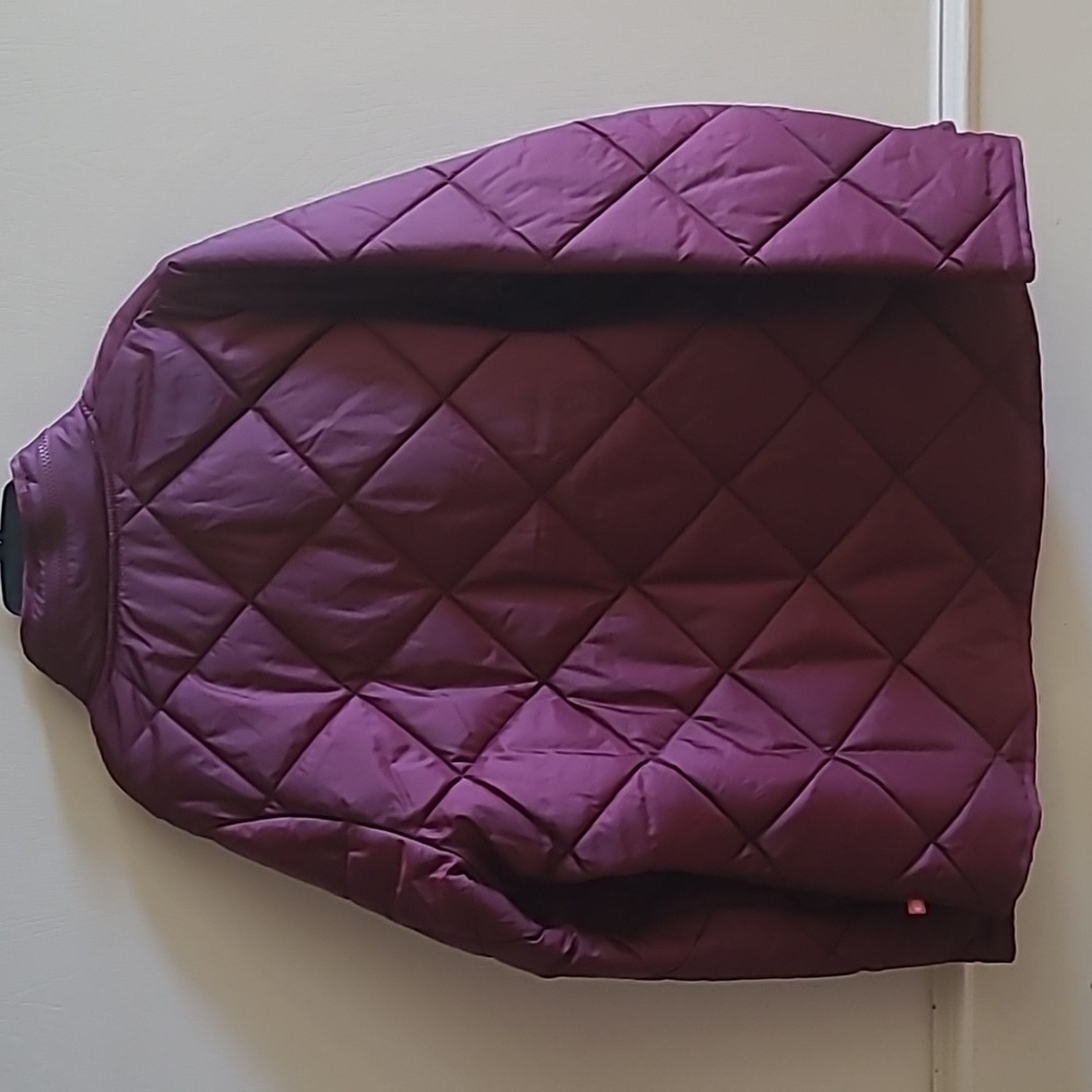 Dickies Diamond Quilted Jacket, Like New, Burgundy, Sz L, *Missing Hood* - Picture 4 of 10